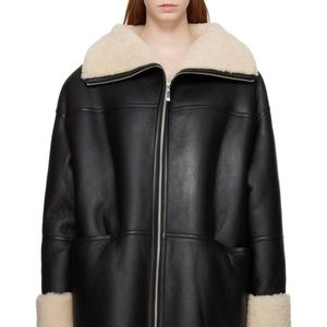Toteme Black Shearling Jacket- S